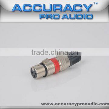 Accuracy Audio Plug Nickel Microphone Connector XLR XLR009RD