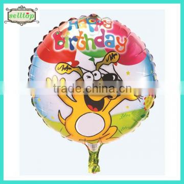 2014 hot sell 18" birthday cartoon foil balloons