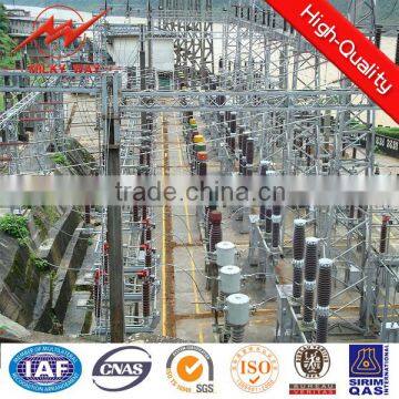 15m Gr50 galvanized grid substation angel steel
