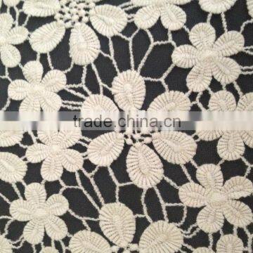 Accessory Hot Milk Silk Embroidery Full Lace With Flower Lace Fabric photo-2