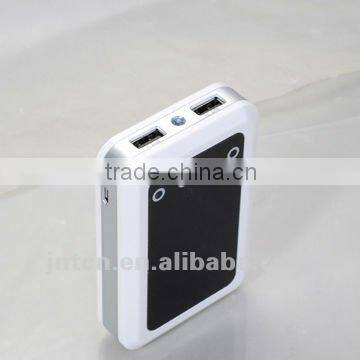 6600-8400mAh large capacity portable dual USB output power bank supply with CE,RoHS MP012