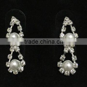 Double-Layer Imitation Pearl Beads Necklace Drop Handmade Jewelry Set photo-3