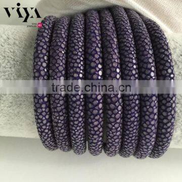 Viya High Quality 100% Genuine Stingray Leather Cord Wholesale Prices For Men Bracelet photo-3