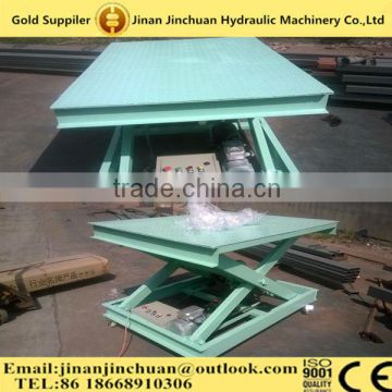 Guide Rail Chain Elevator Freight Aerial Working Table Scissor Lift