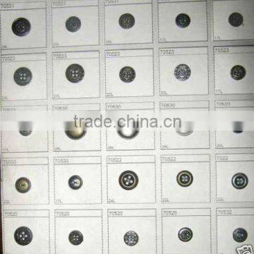 VARIETY OF VINTAGE METAL BUTTONS SIZES:44(1.20") 36L(1") 32L(7/8") 28L(6/8") 24L(5/8")