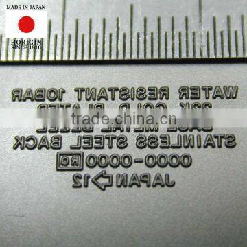 High-precision japanese mold and metal stamp made by serial number engraving machine with durable