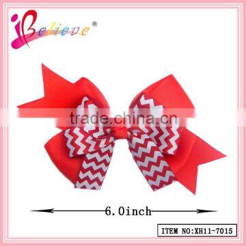 Cute japanese hair accessories ribbon bow metal clip bow tie for ladies