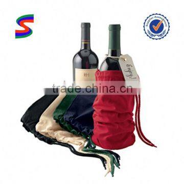 Christmas Organza Wine Bag Polyester Wine Bag