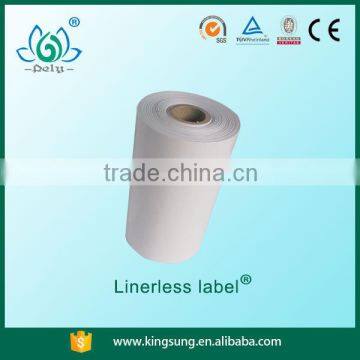 Blank Thermal Transfer Linerless Label Paper Rolls photo-4