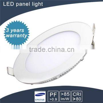 transparent lamp shade 3w18w round led silm ceiling panel light china manufacturer