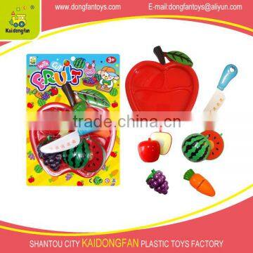 Fashion fruit toys with apple shape plate