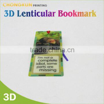 PET Plastic 3D Bookmark for Books