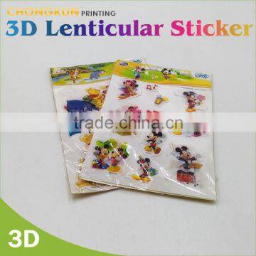 2016 Customized 3D PP Lenticular Sticker