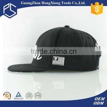 High Quality Black Custom Black 3D Embroidered Snapback Hats photo-2