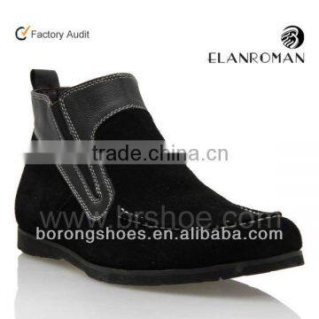 fashion casual winter boot mens leather boots wholesale