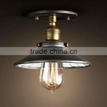 copper base Vintage black Ceiling Light/Metal Cage Lighting