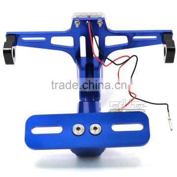 BJ-LPL-039 Replacement Aluminum Sport Bike Universal LED License Plate Bracket Light photo-3