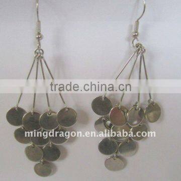 CHINESE TIBET SILVER EARRING EARDROP 157#