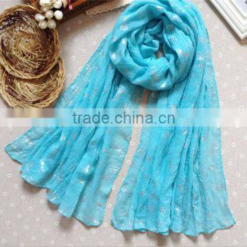 Wide 100% Cotton Pashmina Shawl Scarf for Women photo-2