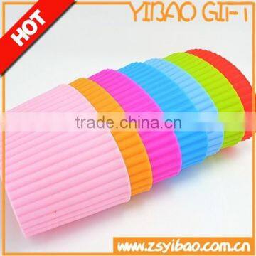 Hot sell silicone heat-resisting cup sleeve, Food grade Mug cup cover