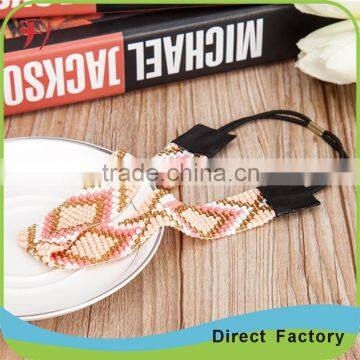 New Unique Design Crystal Beaded Wide Elastic Headband photo-2