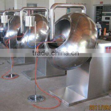 Fully stainless steel wide output range chocolate coating machine