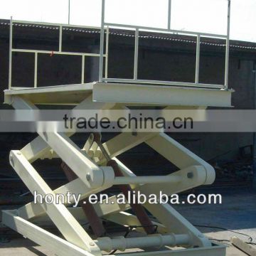 2t hydraulic stationary scissor lift/cargo lift