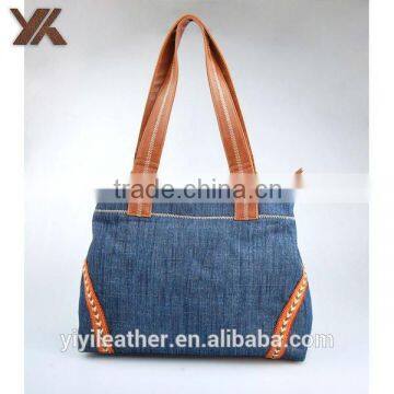 T-1303- Latest woman denim handbag ladies bag 2015 wholesale