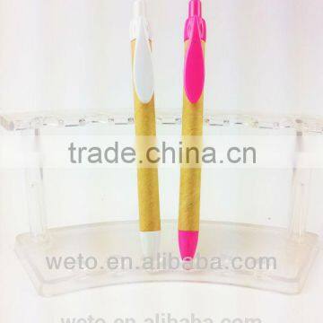 Kraft Paper Recycled Pen,plastic paper eco pen