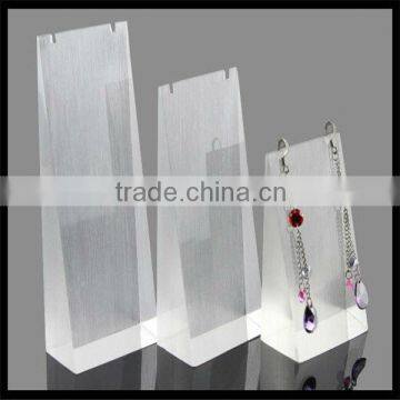 Clear acrylic drop earring & necklace display brick