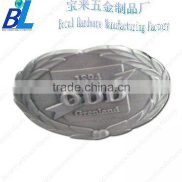 Oval shape casting reversible belt buckle