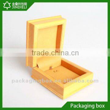 wooden jewelry box with pu leather