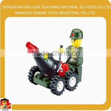Plastic kid building block set Military Block toy