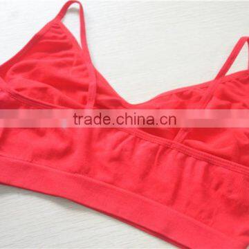 Factory Price Seamless Girls Kids Pajamas Crop Top Bra Underwear photo-2