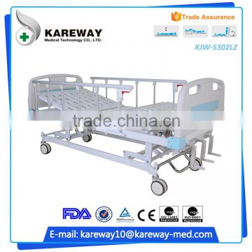 Alibaba china supplier medical equipments manual three crank manual medical bed for disabled