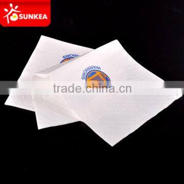 Thick paper napkins with custom design