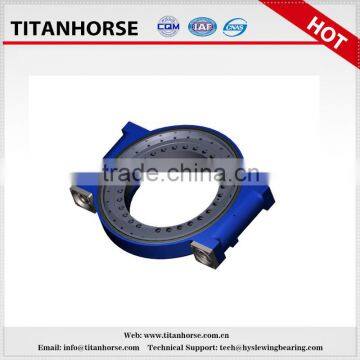 Titanhrose 14 inch double worm gear slewing drive with 2 hydraulic motor for construction machinery