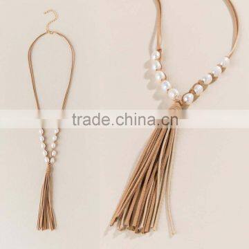 FRESHWATER PEARL TASSEL NECKLACE