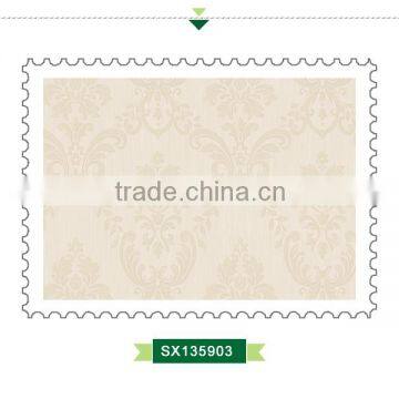 Economic Printed Yarn Wallpaper, French Bold Floral Decorative Wallpaper for Restaurant , Smoke-proof Wallcovering Shop photo-3