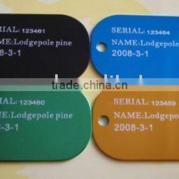 Colorful Metal Promotional Dog Tag