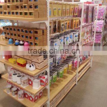 Retail Store Stationary Pos Display Stand With Metal and Wooden Haning Display Stand photo-2