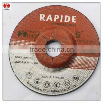 Depressed shape surface grinding disc