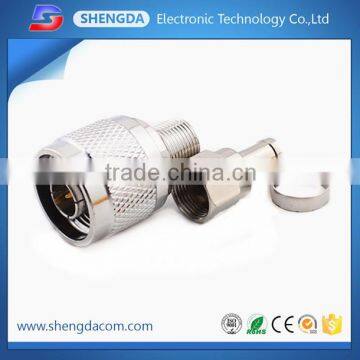 N FEMALE connector for RG58 coaxial cable,N type adapter for RG214,LMR400,1/2 CABLE