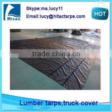 14oz, 18oz pvc tarpaulin truck cover, steel tarps ,lumber tarps for flatbeds with D-RINGS