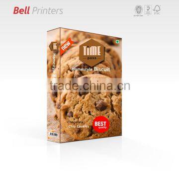 Biscuit outer paper box printing and packing from India