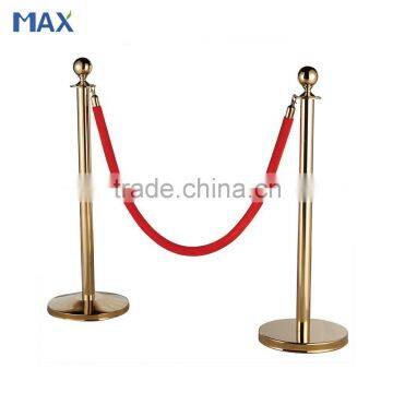 Crown Top Titanium Coated Stainless Steel Rope Queue Management