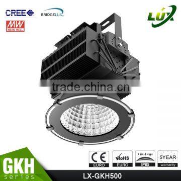 Copper Heatpipe Design Patent Gymnasium Light Meanwell Driver 5 Years Warranty UL Approved #481383 500W LED Flood Lamp