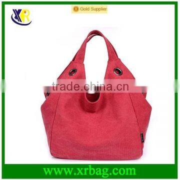 fashion washed canvas tote bag for women