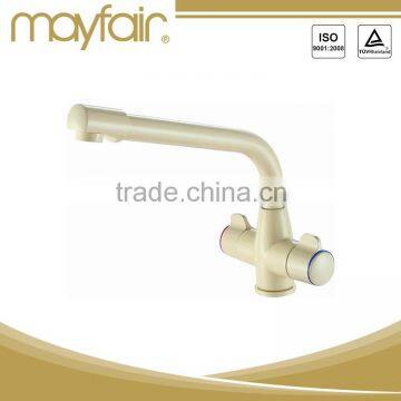 Modern dual handles 3way kitchen faucet