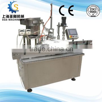 Automatic sprays arranging labeling cap spray fill machine